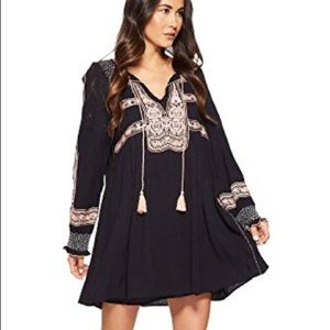 Free People Wind Willow Embroidered Tunic dress